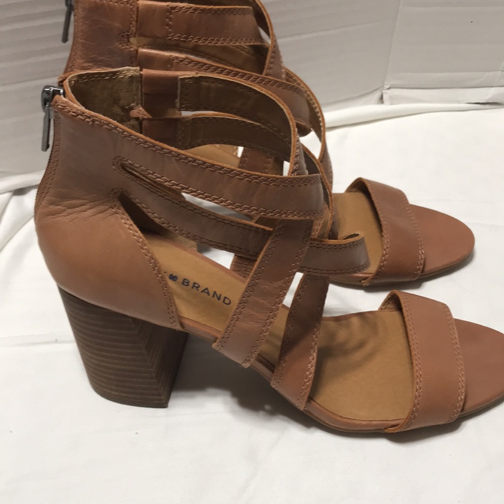 Lucky Brand leather crisscross sandals. Like new! - Picture 5 of 7